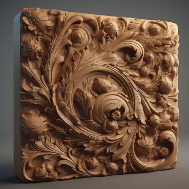 Patterns and decorations stl renderman 1 3d model